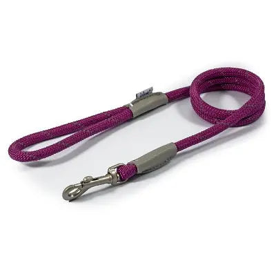 Ancol Viva Rope Reflective Snap Lead Purple - Various Sizes - Chestnut Mill