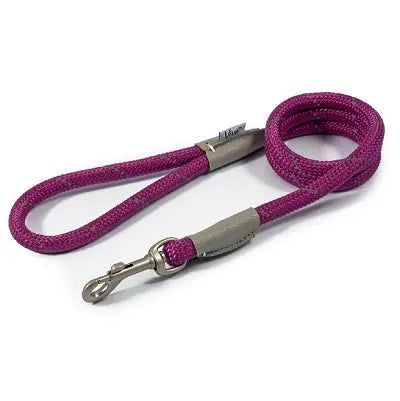 Ancol Viva Rope Reflective Snap Lead Purple - Various Sizes - Chestnut Mill