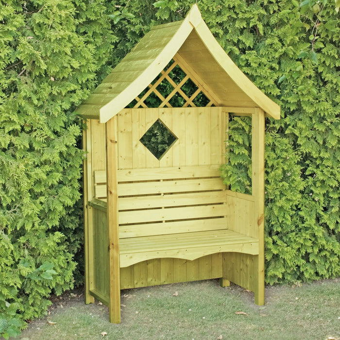 Arum Garden Arbour Seat - Chestnut Mill