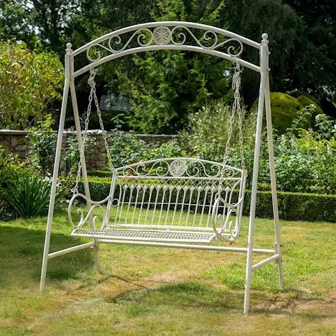 BLAISDON GARDEN SWING SEAT - CREAM - Chestnut Mill