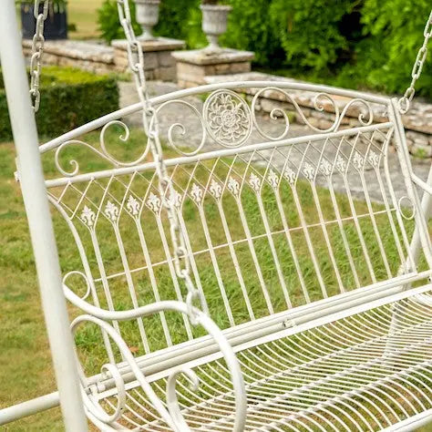 BLAISDON GARDEN SWING SEAT - CREAM - Chestnut Mill