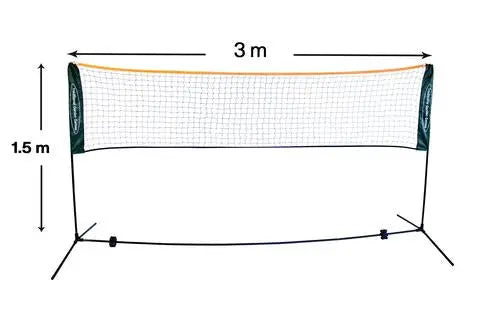 Badminton Volley Ball Tennis Net 3m - Chestnut Mill