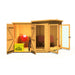 Barclay Summerhouse with side shed - 7'x11' - Chestnut Mill