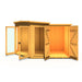 Barclay Summerhouse with side shed - 7'x11' - Chestnut Mill