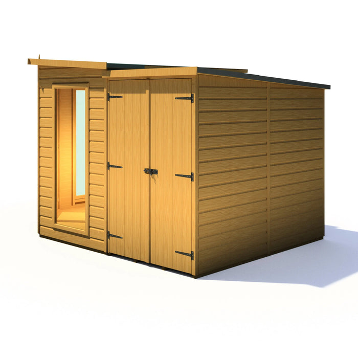 Barclay Summerhouse with side shed - 8'x11' - Chestnut Mill