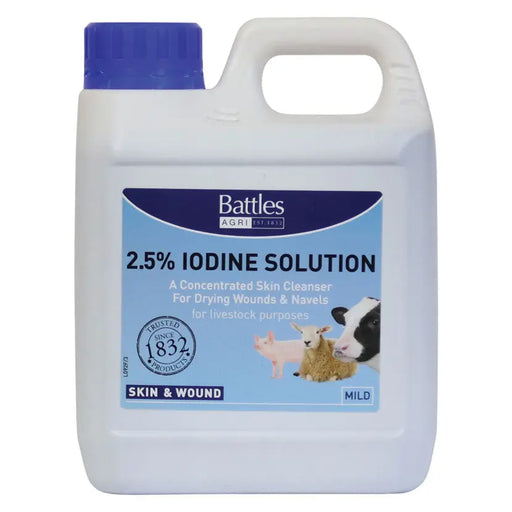 Battles 2.5% Iodine Solution 1L - Chestnut Mill