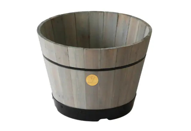 Build A Barrel by VegTrug, Medium 46cm - Grey Wash (FSC 100%) - Chestnut Mill