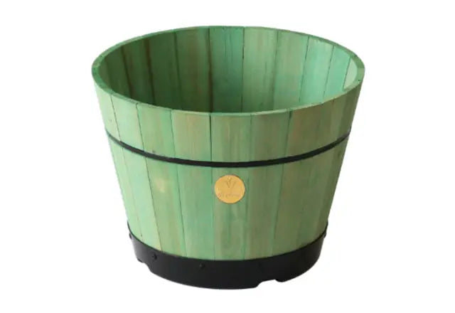 Build A Barrel by VegTrug, Medium 46cm - Sage Green (FSC 100%) - Chestnut Mill