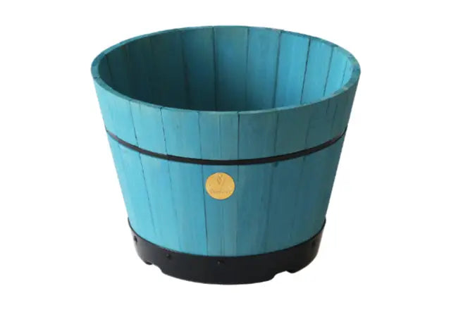 Build A Barrel by VegTrug, Small 37cm - Powder Blue (FSC 100%) - Chestnut Mill