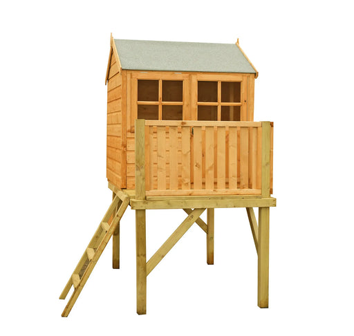 Bunny Playhouse 4' x 4' with Platform 6' X 4' - Chestnut Mill