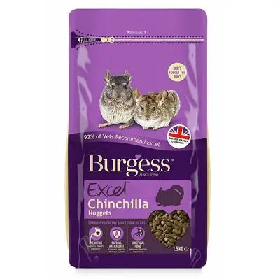 Burgess Excel Chinchilla Nuggets 1.5kg - SEPTEMBER SPECIAL OFFER - 11% OFF - Chestnut Mill