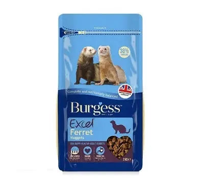 Burgess Excel Ferret Nugget Food 2kg - Chestnut Mill