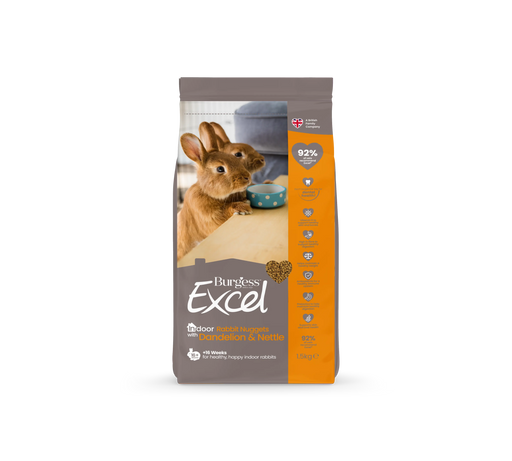 Burgess Excel Indoor Rabbit Nuggets 4x1.5kg - SEPTEMBER SPECIAL OFFER - 17% OFF - Chestnut Mill