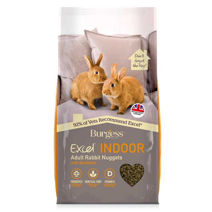 Burgess Excel Indoor Rabbit Nugget - 10 kg - Chestnut Mill