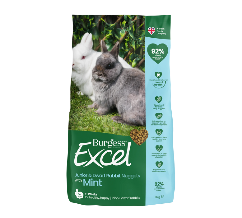 Burgess Excel Rabbit Junior & Dwarf - Various Sizes - SEPTEMBER SPECIAL OFFER - 18% OFF - Chestnut Mill