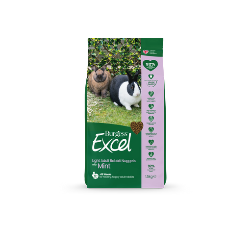 Burgess Excel Rabbit Light 4x1.5kg - SEPTEMBER SPECIAL OFFER - 18% OFF - Chestnut Mill