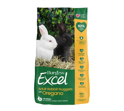 Burgess Excel Rabbit Nug Oregano 4x1.5kg - SEPTEMBER SPECIAL OFFER - 17% OFF - Chestnut Mill