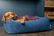 Burnham Bolster Dog Bed - Denim - Various Sizes - Chestnut Mill