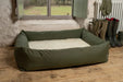 Burnham Bolster Dog Bed - Olive - Various Sizes - Chestnut Mill