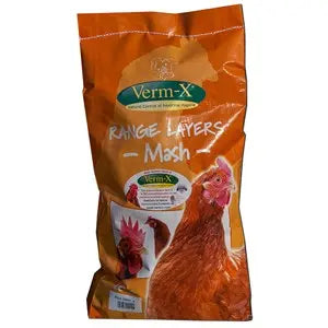 Chicken Layers Mash with added Verm-X worming treatment - 20 kg - Chestnut Mill