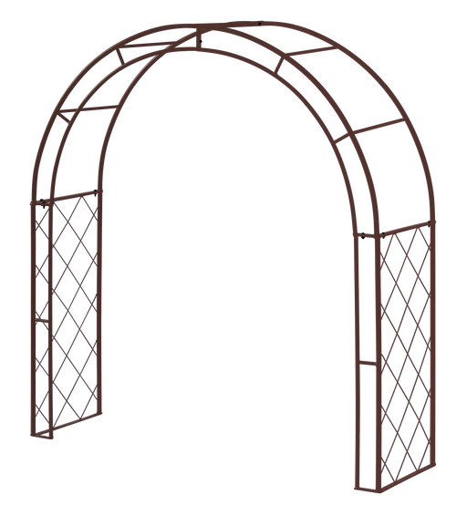 Metal Squash / Climbing Arch - Rusty Brown - Chestnut Mill