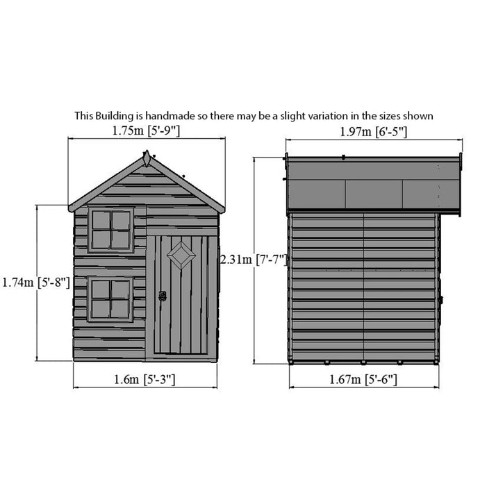 Croft Playhouse 7' x 5' - Chestnut Mill