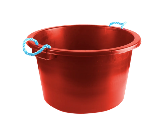 Earlswood Rope Handle Tub - Red - 40 Litre - Chestnut Mill