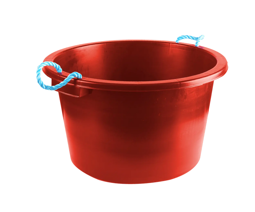 Earlswood Rope Handle Tub - Red - 40 Litre - Chestnut Mill