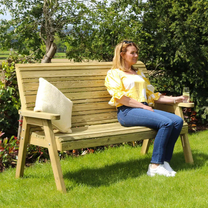 FREYA 3 SEATER BENCH - Chestnut Mill