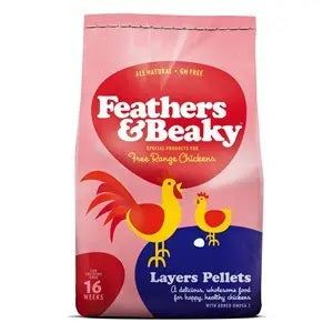 Feathers & Beaky Chicken Layers Pellets  - Various Sizes - Chestnut Mill