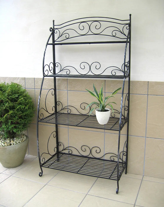 Folding Plant Stand 4 Shelf - Chestnut Mill