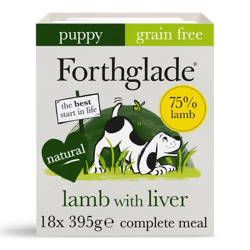 Forthglade Complete Puppy Grain Free Lamb 18x395g - Chestnut Mill