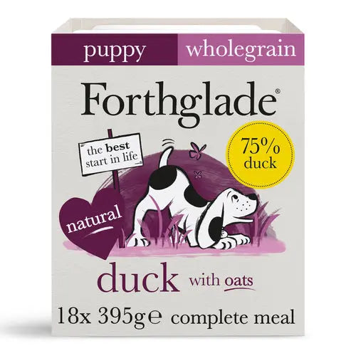 Forthglade Complete Puppy Whole Grain Duck 18x395g - Chestnut Mill