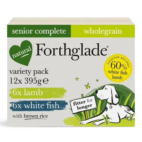 Forthglade Complete Senior Whole Grain Mix 12x395g - Chestnut Mill