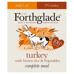 Forthglade Dog Complete Turkey Veg 18x 395g - Chestnut Mill