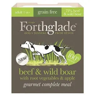 Forthglade Gourmet Grain Free Beef & Wild Boar 7x 395g - Chestnut Mill