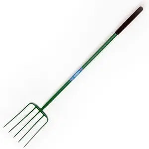 FynaLite Hi-Strength Manure Fork 5 Prong Long Handle - Chestnut Mill