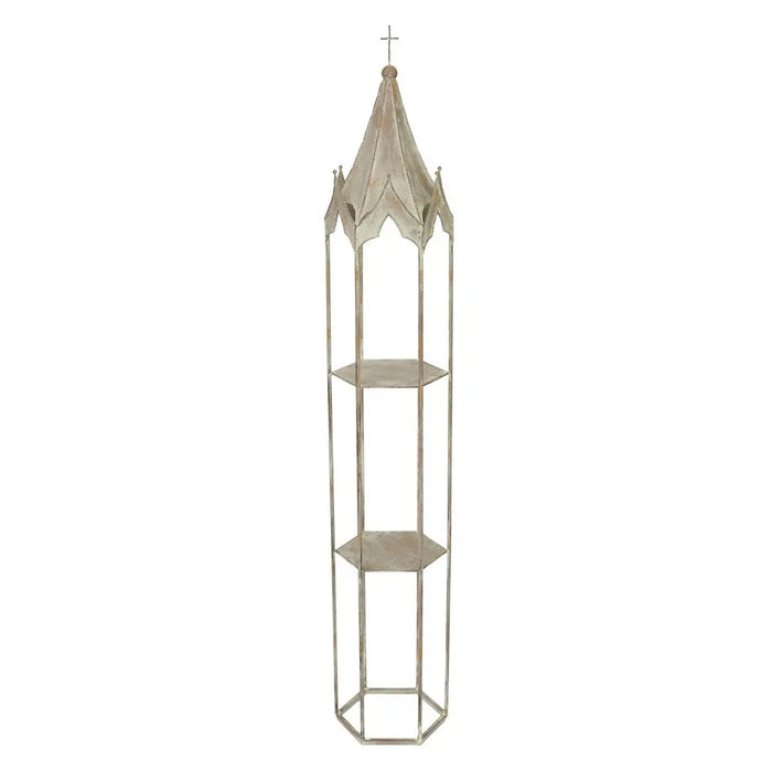 GOTHIC OBELISK SHELF - SET OF 2 - GREY RUST Ascalon