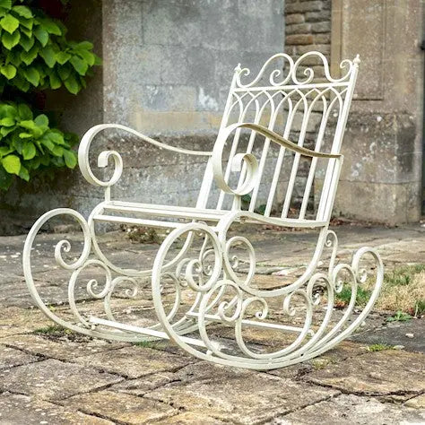 GOTHIC ROCKING CHAIR - CREAM - Chestnut Mill