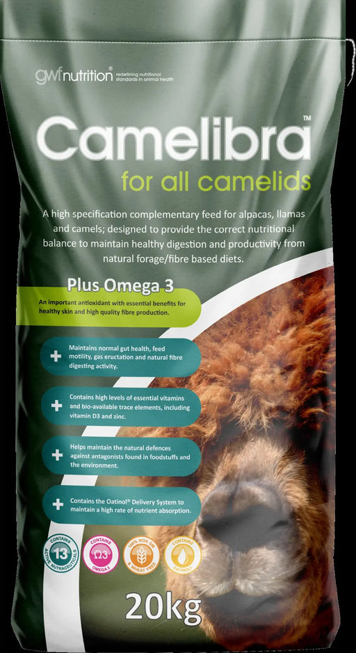 GWF Nutrition Growell Feeds Camelibra NG-2 Feed for Alpacas, Llamas and Camels - 20 kg GWF Nutrition