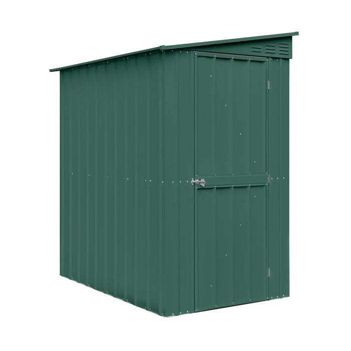 Global 4x6 Heritage Green Metal Lean To Shed - Chestnut Mill