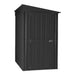 Global 4x8  Anthracite Grey Metal Lean-To Shed - Chestnut Mill