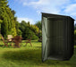 Global 4x8  Anthracite Grey Metal Lean-To Shed - Chestnut Mill