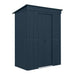 Global 5x3 Anthracite Grey Metal Pent Shed - Chestnut Mill