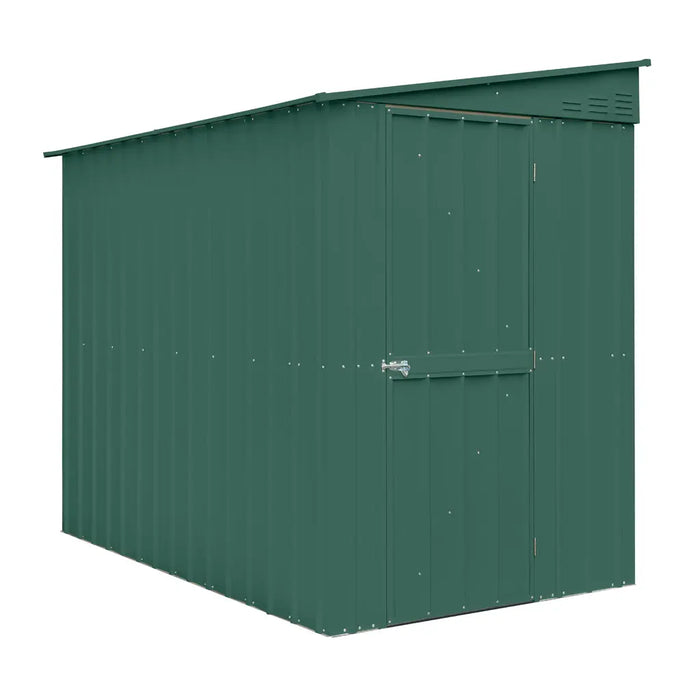 Global 5x8 Heritage Green Metal Lean To Shed - Chestnut Mill