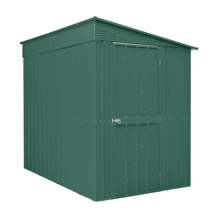 Global 5x8 Heritage Green Metal Lean To Shed - Chestnut Mill