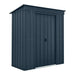 Global 6x3 Anthracite Grey Metal Pent Shed - Chestnut Mill