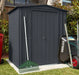 Global 6x4 Anthracite Grey Metal Apex Shed - Chestnut Mill