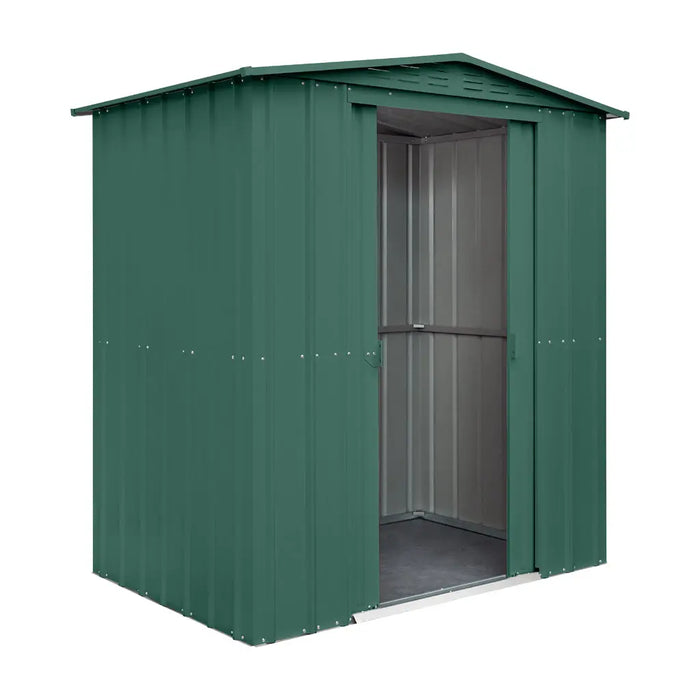 Global 6x4 Heritage Green Metal Apex Shed - Chestnut Mill