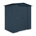 Global 6x5 Anthracite Grey Metal Apex  Shed - Chestnut Mill